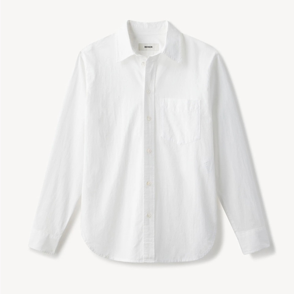 White Mainstay Cotton Button Down Shirt